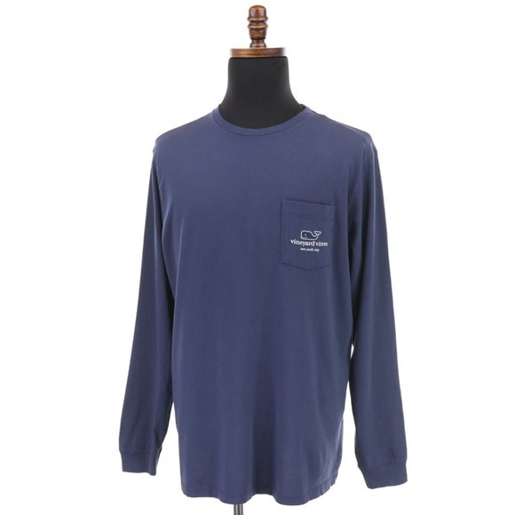 Vineyard Vines Other - NWT Vineyard Vines L/S T-Shirt Men’s Medium Blue New York City Empire State Bldg